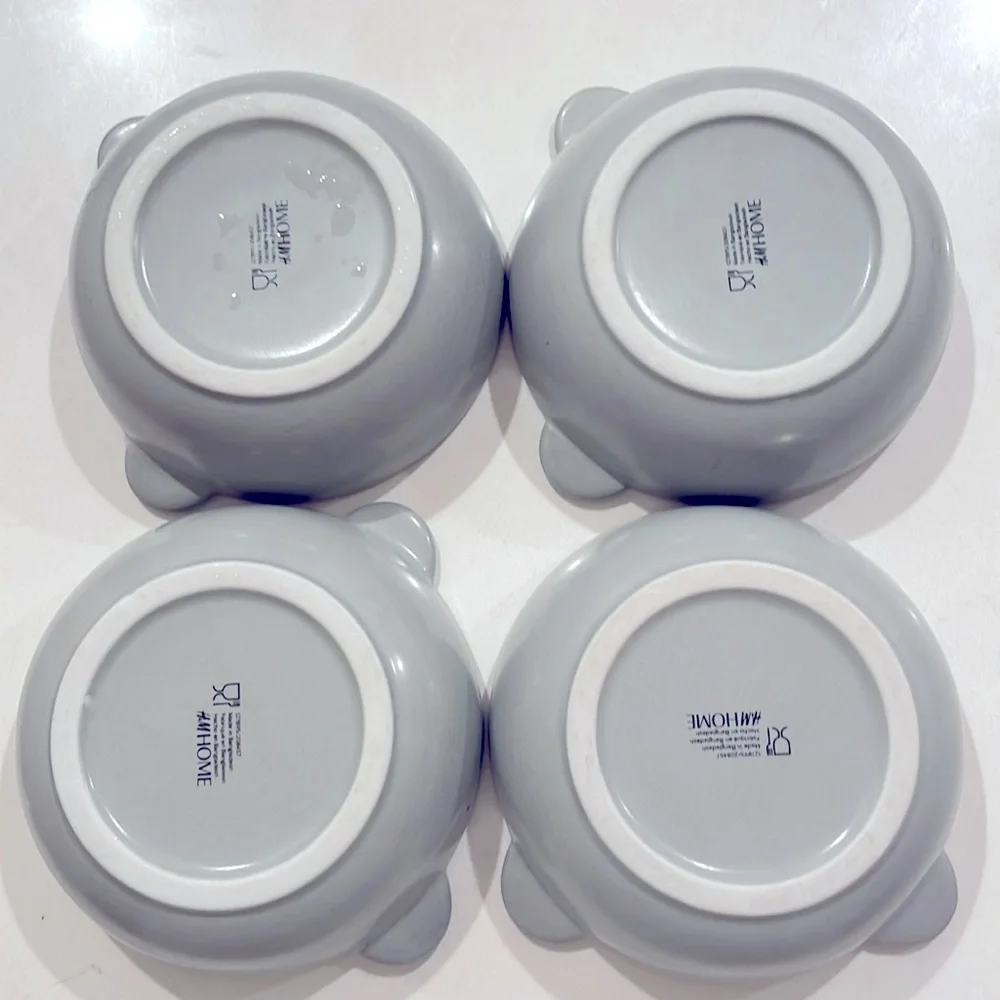 4 kids Porcelain bows with motif - Picture 4 of 8